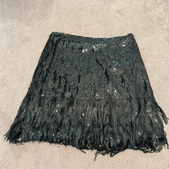 Ralph Lauren Black Sequin Mini Skirt - Picture 4 of 5